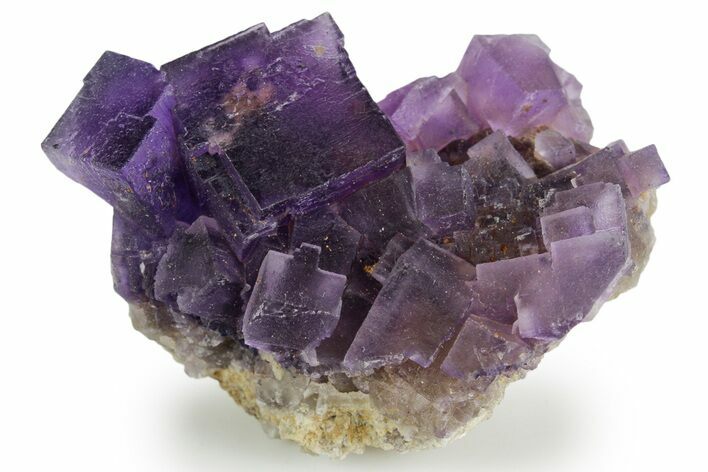 Dark Purple Fluorite Crystal Cluster - Cave-in-Rock, Illinois #347825